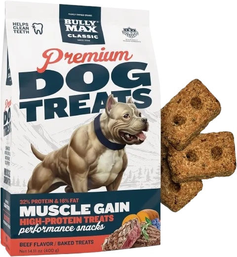 Bully Max Premium High Protein Dog Treats for Puppy & Adult Dogs